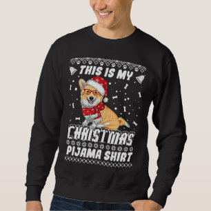 Corgi Dog Dit is mijn kerstpajama grappig lelijk Trui
