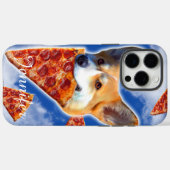 Corgi Dog Eating Pizza Case-Mate iPhone Case (Achterkant (horizontaal))