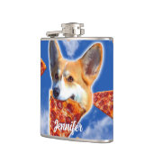Corgi Dog Eating Pizza Heupfles (Links)