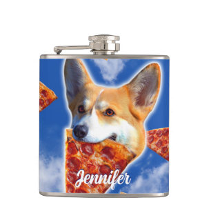 Corgi Dog Eating Pizza Heupfles