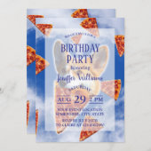 Corgi Dog Eating Pizza Kaart (Voorkant / Achterkant)