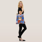 Corgi Dog Eating Pizza Tote Bag (Op model)