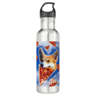 Corgi Dog Eating Pizza Waterfles