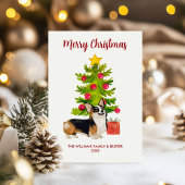 Corgi Dog Familie Kerstmis Feestdagenkaart