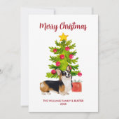 Corgi Dog Familie Kerstmis Feestdagenkaart (Voorkant)