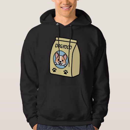 Corgi Dog Food Hoodie (Voorkant)