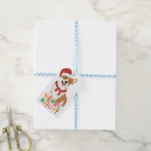 corgi dog fury bright gift labels cadeaulabel (Met Touw)