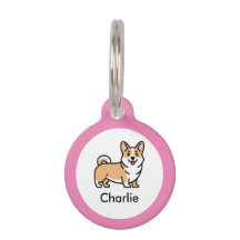 Corgi Dog Gepersonaliseerde Pet ID Tag