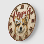 Corgi Dog Grote Klok (Hoek)