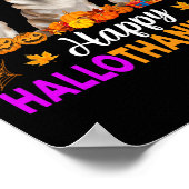 Corgi Dog Halloween Kerstmis Hallothanksmas Poster (Hoek)