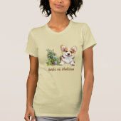 Corgi Dog Herbs als medicijn T-shirt (Voorkant)