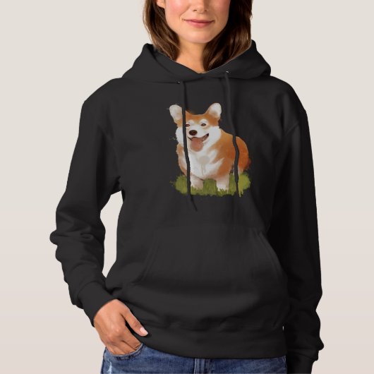 Corgi Dog Hoodie (Voorkant)