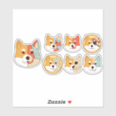 CORGI DOG KARAKTER SET STICKER (Vel)