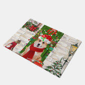 corgi Dog Kerstmis Deurmat (Schuin)