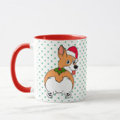 Corgi Dog Kerstmis Mok (Links)