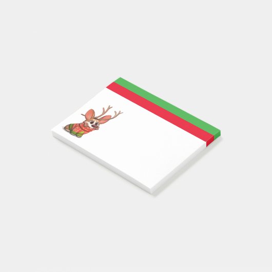 Corgi Dog Kerstmis Post-It Notes (Schuin)
