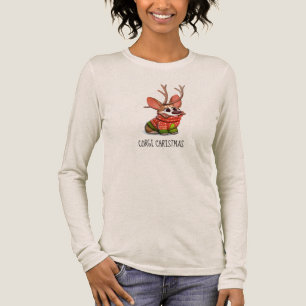 Corgi Dog Kerstmis Tri-Blend Shirt