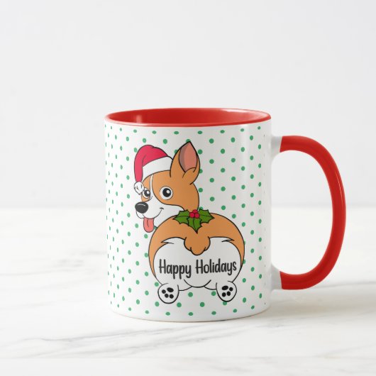 Corgi Dog kerstMok Mok (Rechts)