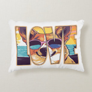 Corgi Dog Love Accent Kussen