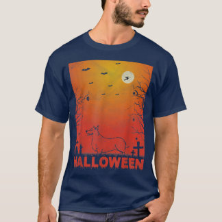 Corgi Dog Lover Boys Girls Funny Halloween Costume T-shirt