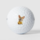 Corgi Dog Lover Golf Balls Golfballen (Voorkant)