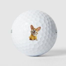Corgi Dog Lover Golf Balls Golfballen