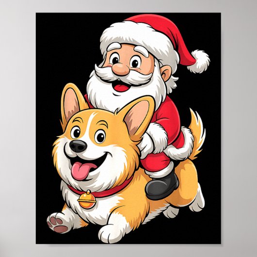 Corgi Dog Lover Kids Men Women Corgi Christmas Paj Poster (Voorkant)