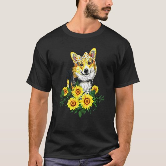 Corgi Dog mam Pa T-shirt (Voorkant)