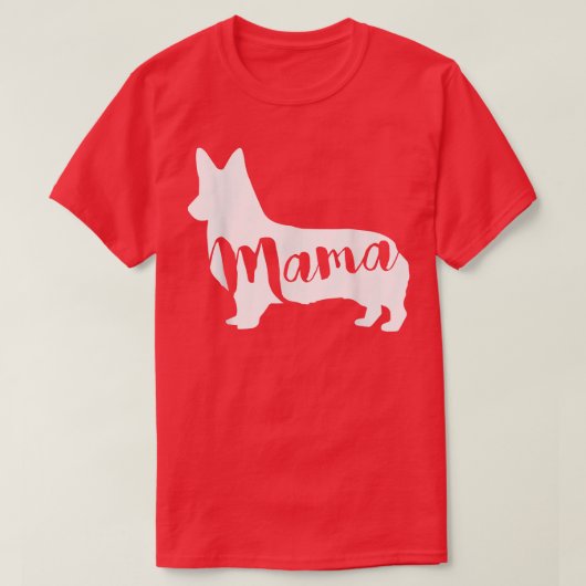 Corgi Dog MAMA T-shirt (Design voorkant)