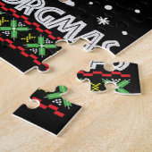 Corgi Dog Merry Corgmas Santa Legpuzzel (Zijkant)