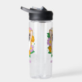 Corgi Dog met bloemen gepersonaliseerd Waterfles (Rechts)