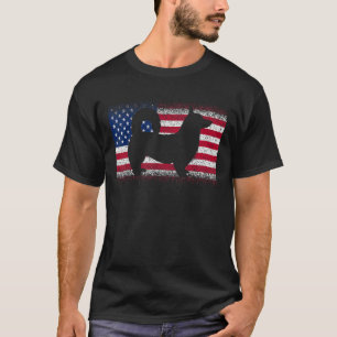 Corgi Dog met VS American Flag Patriotic Juli 4 t T-shirt