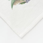 Corgi Dog Mom Floral Fleece Deken (Hoek)