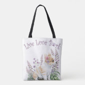Corgi Dog Mom Floral Tote Bag (Achterkant)