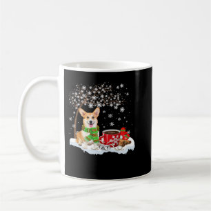 Corgi Dog onder sneeuwboom Nice Dog-kerstpajam Koffiemok