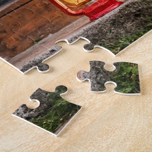 Corgi Dog op de stoop Legpuzzel (Zijkant)