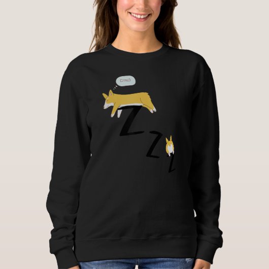 Corgi Dog Pajama Sleep Trui (Voorkant)