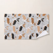 Corgi Dog Paws and Botten Bath Towel Set Bad Handdoek (Handdoek)