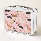 Corgi Dog Paws and Botten Metal Lunch Box (Achterkant)