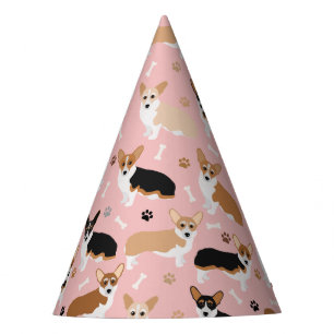 Corgi Dog Paws and Botten Party Pet Feesthoedjes