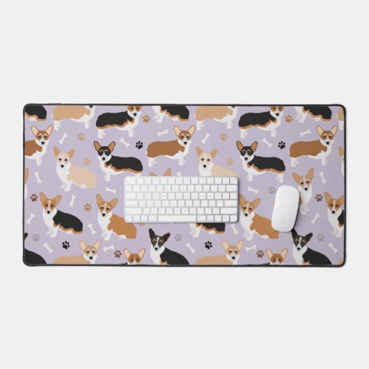 Corgi Dog Paws en Botten Bureaumat (Keyboard & Muis)