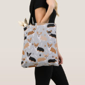 Corgi Dog Paws en Botten Canvas tas (Dichtbij)