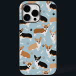 Corgi Dog Paws en Botten Case-Mate iPhone 14 Pro Max Hoesje<br><div class="desc">Cute Corgi-honden met flauwte,  rode en tri-kleuring met pootafdrukken en botten van honden.</div>