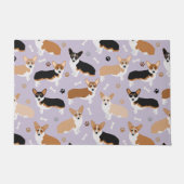 Corgi Dog Paws en Botten Doormat Deurmat (Voorkant)