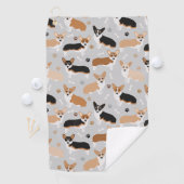 Corgi Dog Paws en Botten Golf Towel Golfhanddoek (Insitu)
