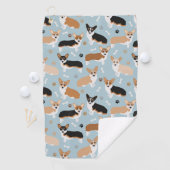 Corgi Dog Paws en Botten Golfhanddoek (Insitu)