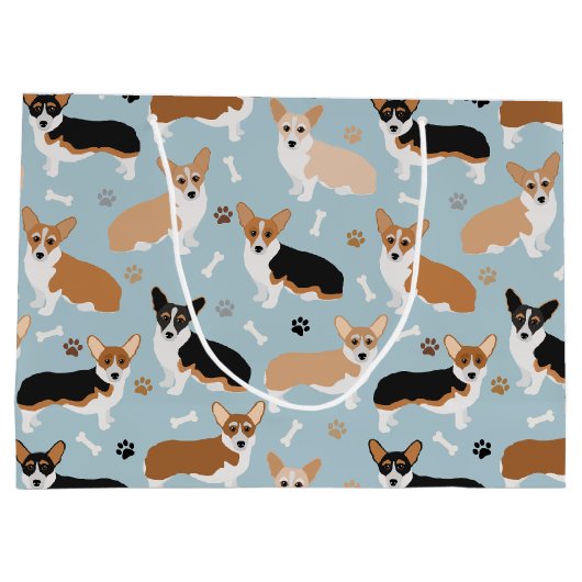 Corgi Dog Paws en Botten Groot Cadeauzakje (Achterkant)