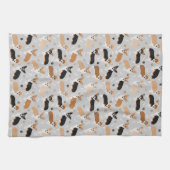 Corgi Dog Paws en Botten Kitchen Towel Theedoek (Horizontaal)