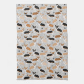 Corgi Dog Paws en Botten Kitchen Towel Theedoek (Verticaal)