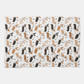 Corgi Dog Paws en Botten Kitchen Towel Theedoek (Horizontaal)